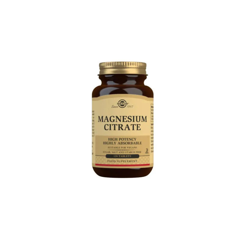 Citrate de Magnésium Solgar - Énergie & Bien-Être | Kermatone