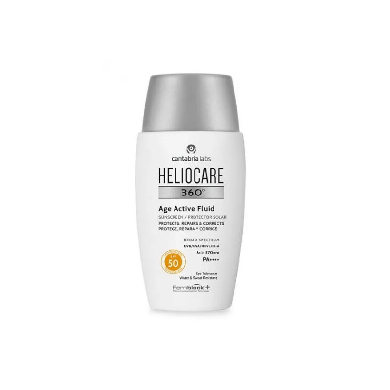 Heliocare 360 Age Active Fluid SPF50 - Protection & Anti-âge | Kermatone