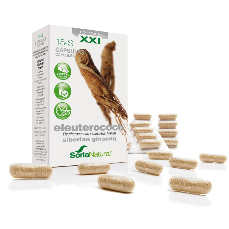 Soria 15-S Eleuterococo 690 Mg - Vitalité naturelle | Kermatone
