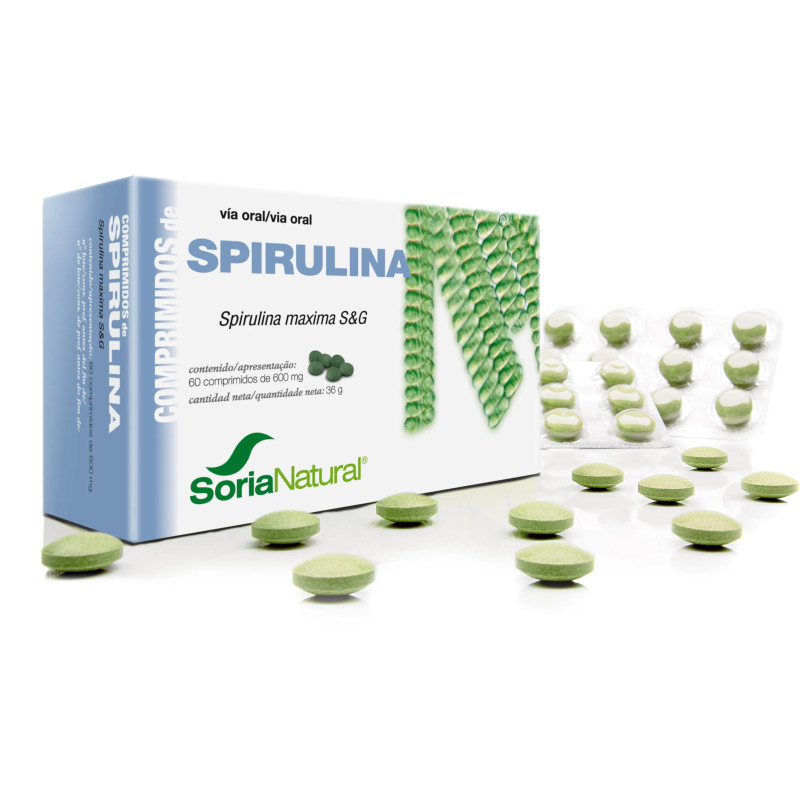 Soria Espirulina 60 Comp - Booster Bien-Être Naturel | Kermatone