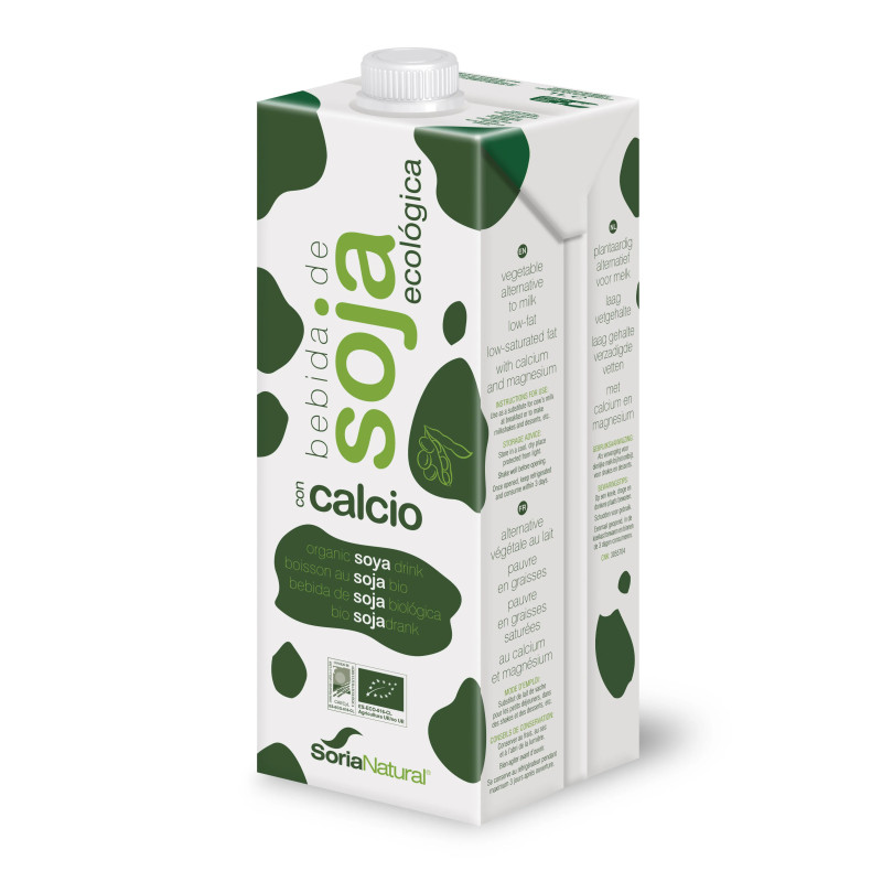Lait Soja Bio avec Calcium Pack 6x1L - Kermatone