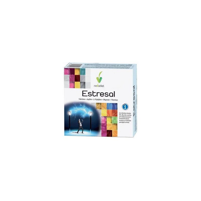 Novadiet Estresal 60 Caps - Anti-stress naturel | Kermatone