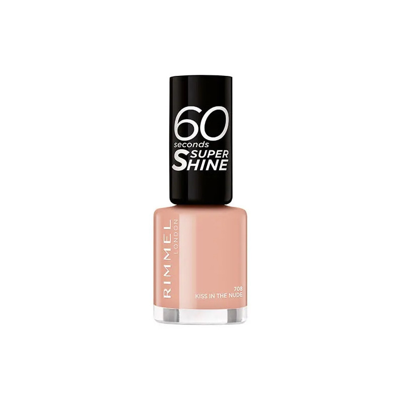 Vernis Rimmel 60 Seconds Super Shine Kiss In The Nude - Kermatone