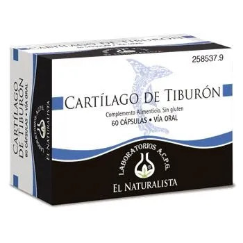 El Natural Cartilago De Tiburon 500 Mg - Bien-être articulaire | Kermatone