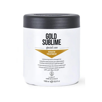 Masque Kératine Gold Sublime 1000ml | Soin Réparateur Kermatone