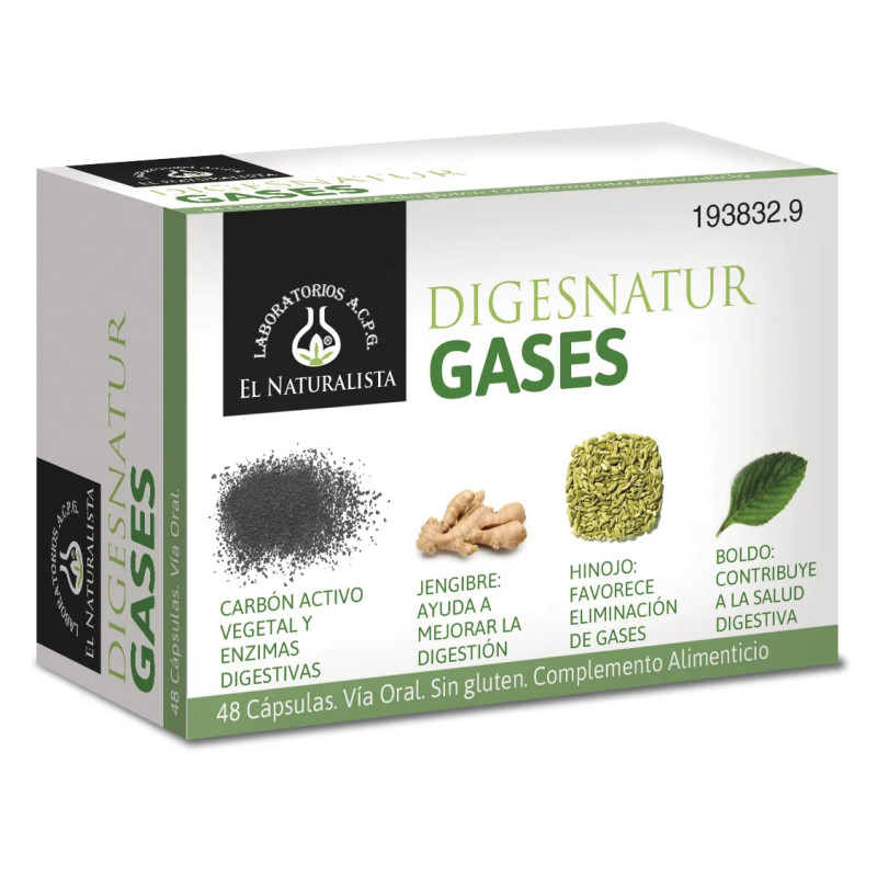 Digesnatur Gases 650 Mg - Bien-être digestif Kermatone