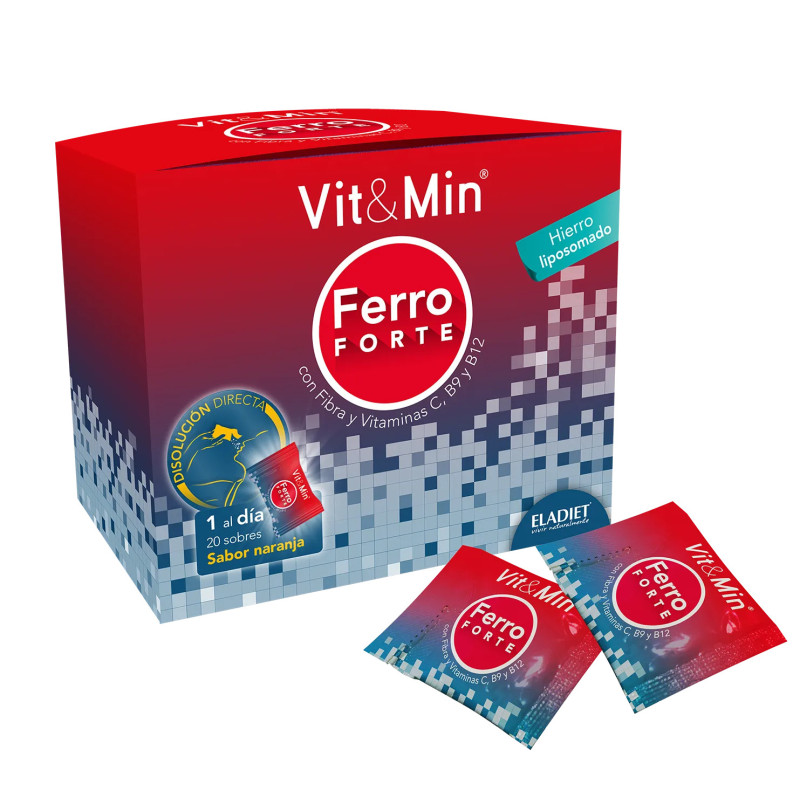 Eladiet Vit y Min Ferro Forte - Énergie & Bien-Être Kermatone