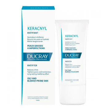 Ducray Keracnyl Crème Matifiante - Soin Peau Grasse Kermatone