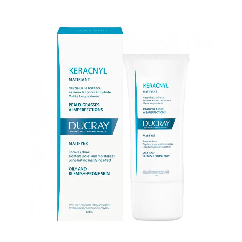 Ducray Keracnyl Crème Matifiante - Soin Peau Grasse Kermatone