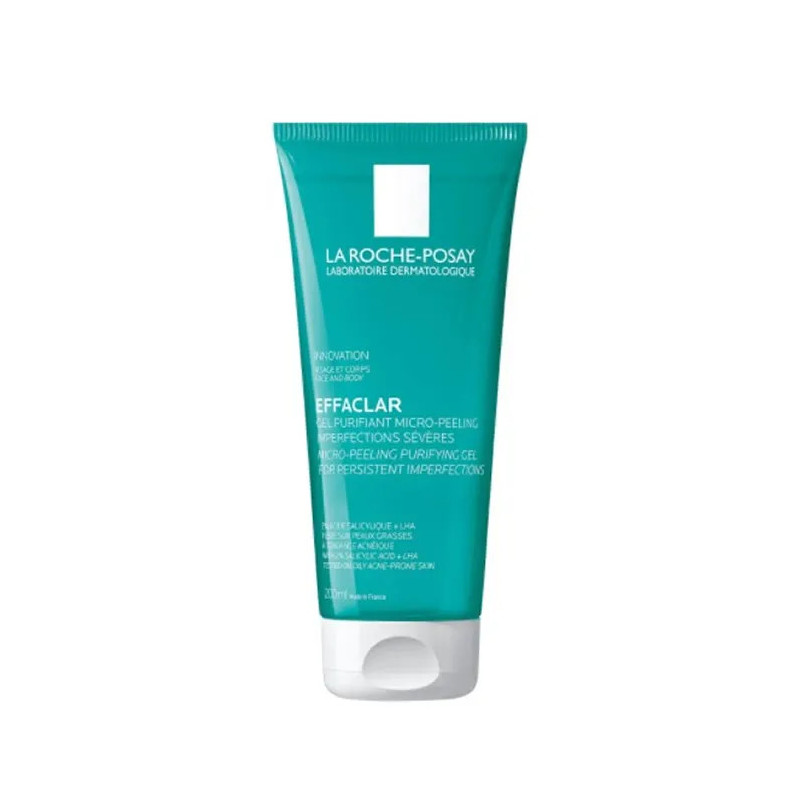 Effaclar Gel Purifiant Micro-Peeling 200ml - La Roche Posay Kermatone