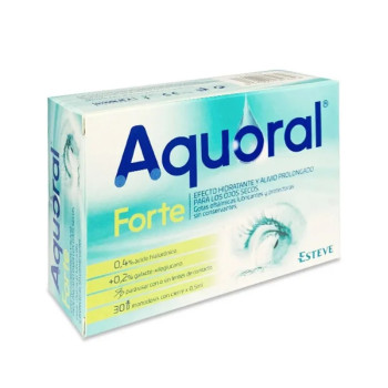 Esteve Aquoral Forte Gouttes Ophtalmiques - Hydratez vos yeux | Kermatone