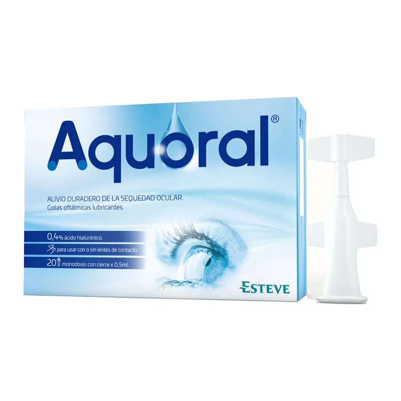 Esteve Aquoral Gouttes Ophtalmiques - Hydratez vos yeux | Kermatone