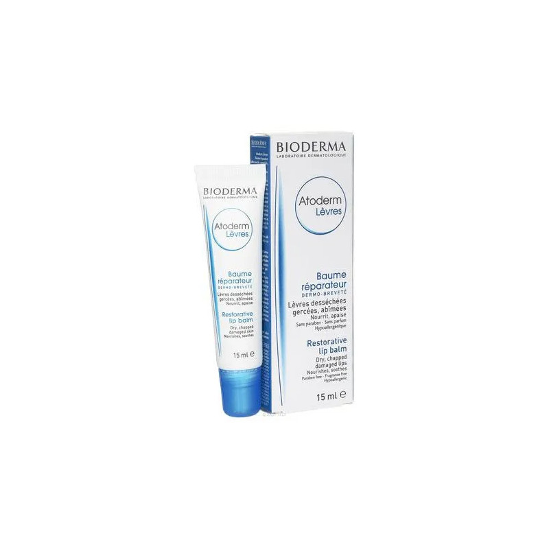 Bioderma Atoderm Baume Lèvres Réparateur 15ml - Kermatone