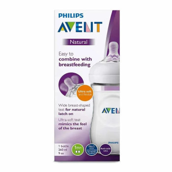 Biberon Avent Natural 260ml - Transition en Douceur | Kermatone
