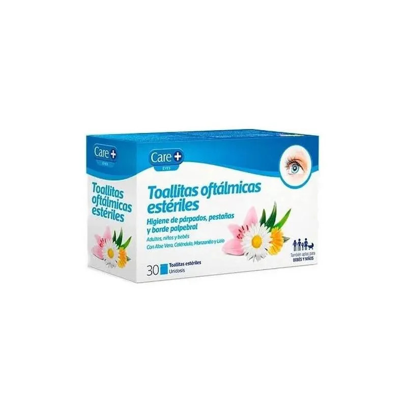 Care+ Toallitas Oftálmicas Estériles - Soins des Yeux Sensibles Kermatone