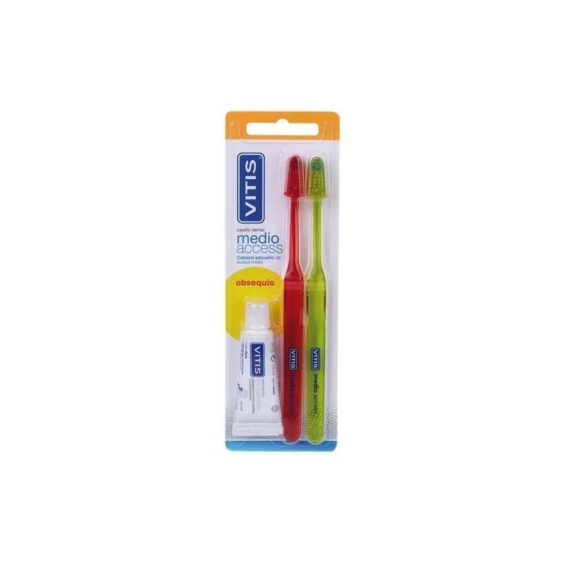 Brosse à Dents Vitis Access Medio - Hygiène Parfaite | Kermatone