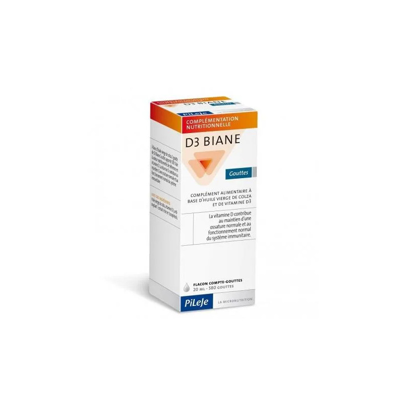 Pileje D3 Biane 15ml - Huile Vitamine D Kermatone