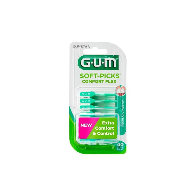 Picks confortables Gum Gomme Mint - Hygiène bucco-dentaire Kermatone