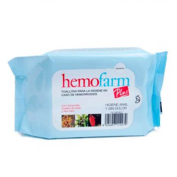 Lingettes Nettoyantes Hemofarm Plus 40 pièces - Kermatone