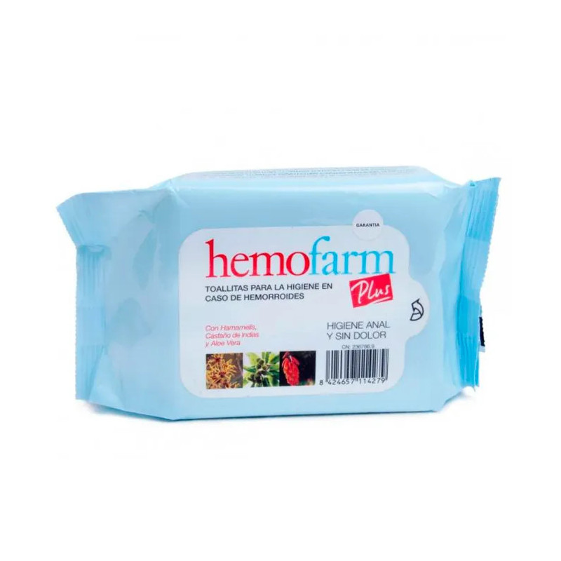 Lingettes Nettoyantes Hemofarm Plus 40 pièces - Kermatone