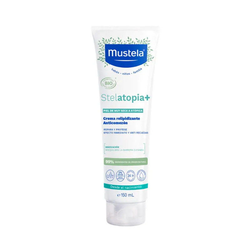 Mustela Stelatopia+ Bio 150ml - Hydratation Peau Sensible | Kermatone