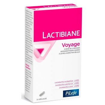 Pileje Lactibiane Voyage 14 Gélules - Équilibre Intestinal Kermatone