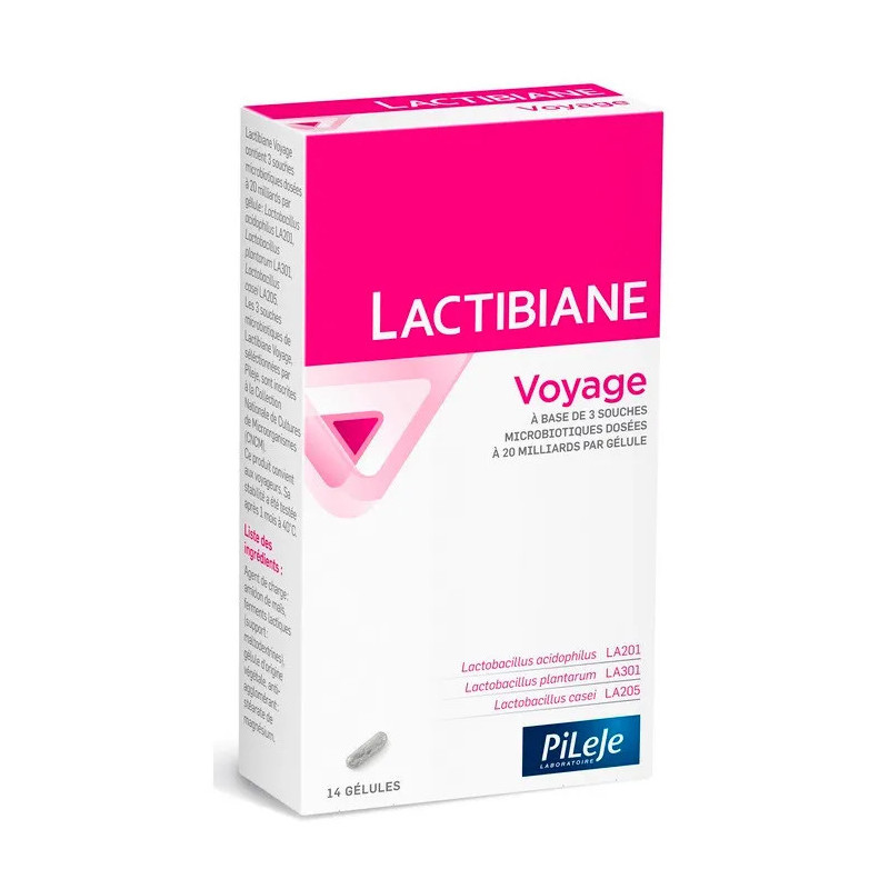 Pileje Lactibiane Voyage 14 Gélules - Équilibre Intestinal Kermatone