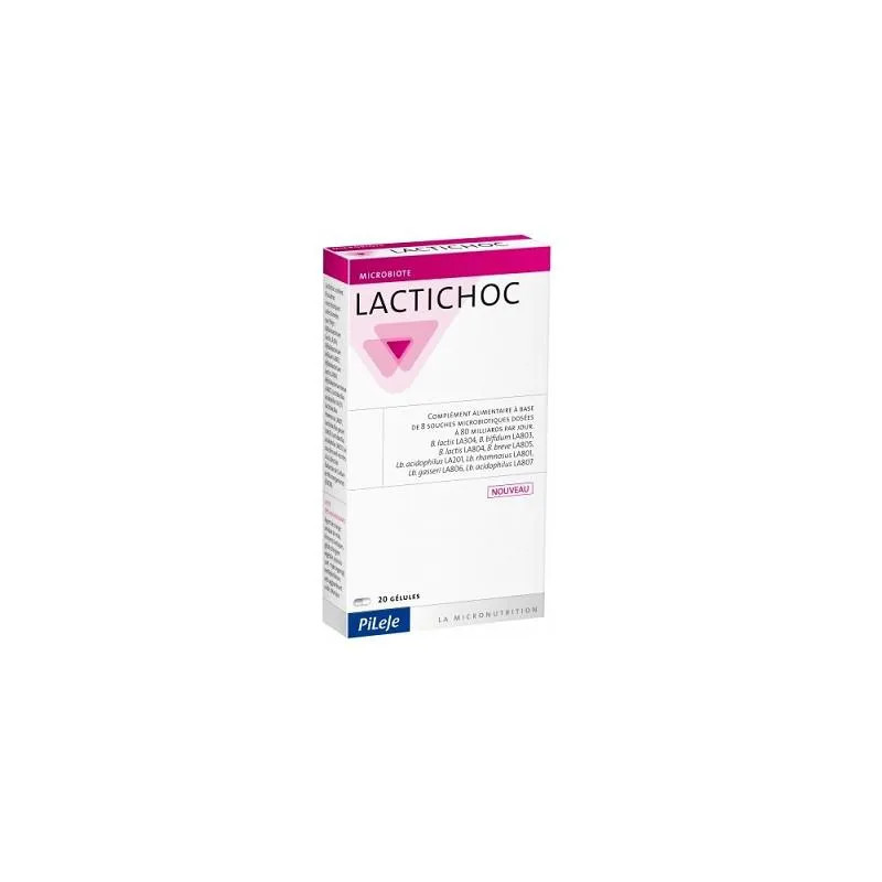 Pileje Lactichoc 20 Gélules - Probiotiques pour votre peau | Kermatone