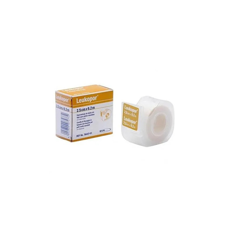 Leukopor Esparadrapo Pieles Sensibles 9,2 M x 2,5 Cm
