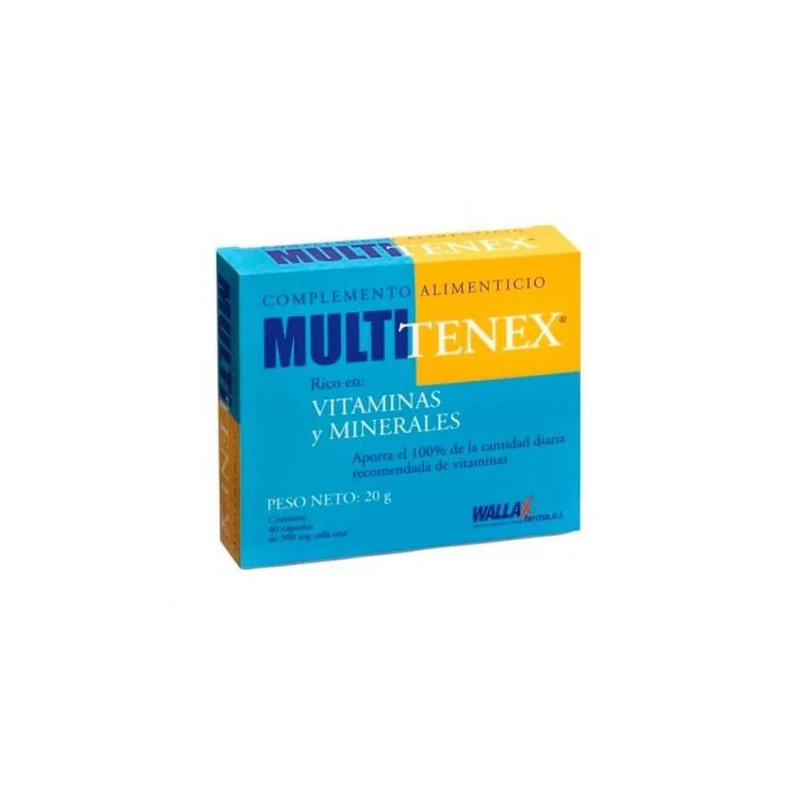 Walas Wallax Farma Multi Tenex 40 Capsules - Éclat de Peau Kermatone