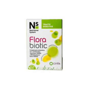 N+s Florabiotic 30caps - Probiotiques pour une belle peau | Kermatone