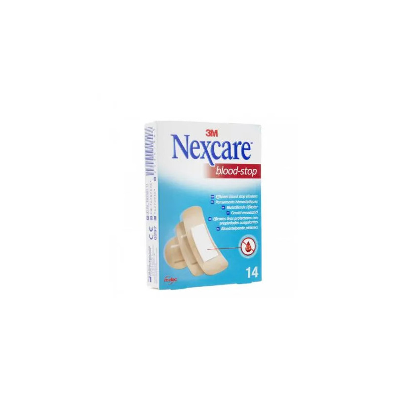 Pansements Blood Stop 14 Unidades Nexcare - Rapidité & Confort | Kermatone