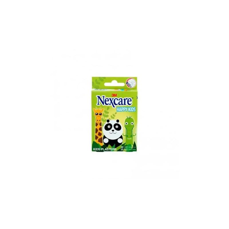 Pansements rigolos Nexcare Pans Happy Kids Animaux - Kermatone
