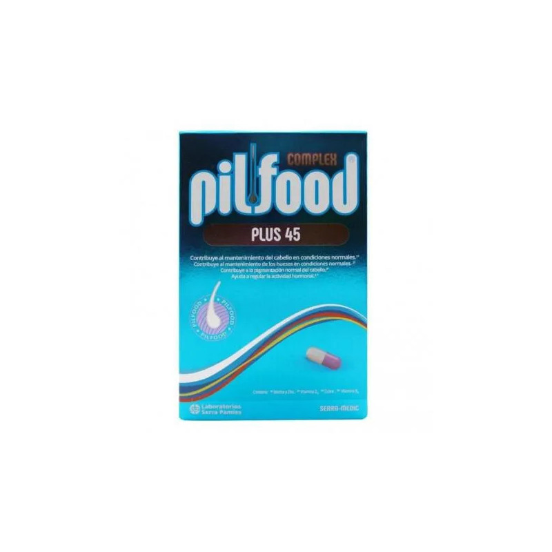 Pilfood Plus 45 Capsules - Cheveux & Ongles Fortifiés | Kermatone