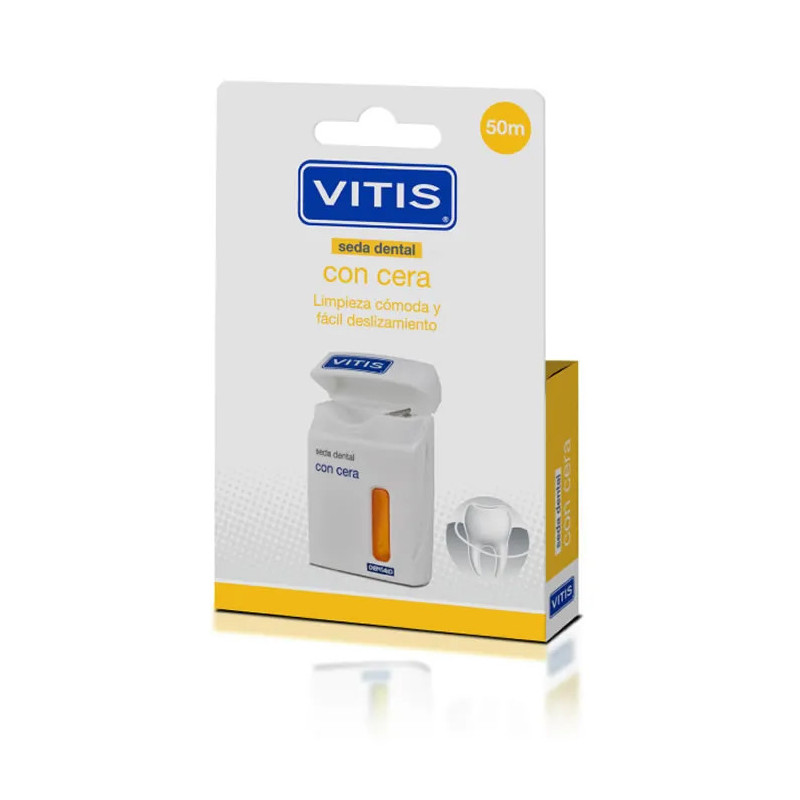 Fil Dentaire Vitis Cire 50m - Hygiène Bucco-Dentaire | Kermatone