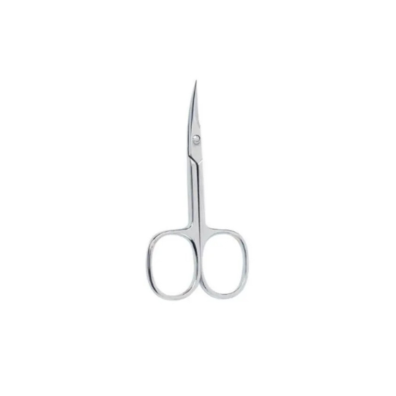 Ciseaux à Cuticules Courbés Chrome – Précision & Confort | Kermatone