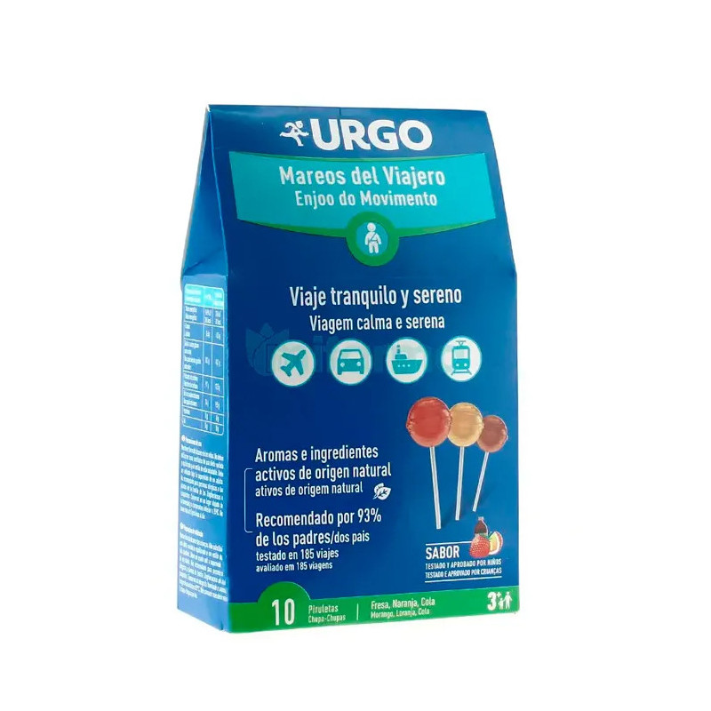 Urgo Vertige du Voyageur 10 Lollipops - Anti-nausée Kermatone