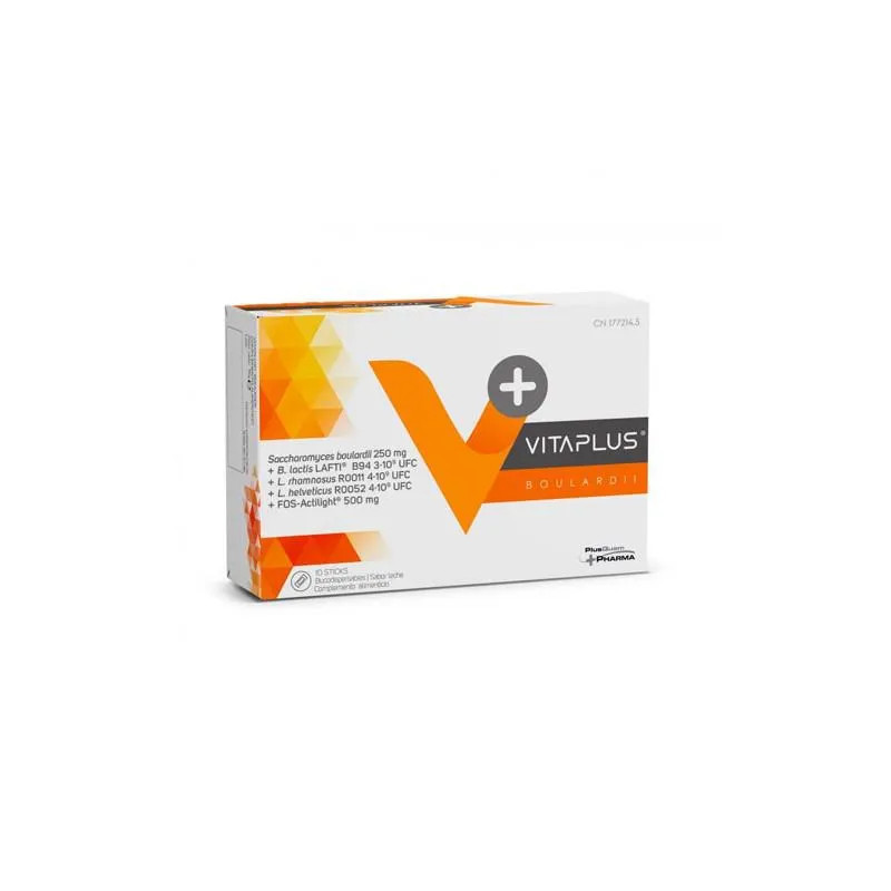 Vitaplus Boulardii Sabor Leche 10 Sticks | Kermatone