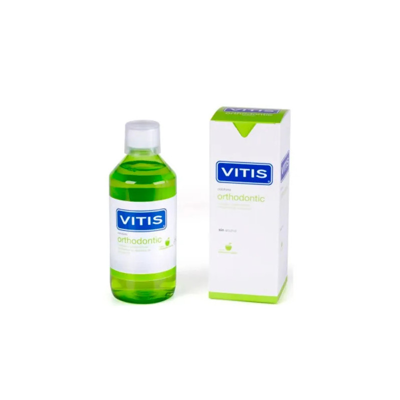 Vitis Bain de Bouche Orthodontique 500ml - Hygiène Dentaire Kermatone