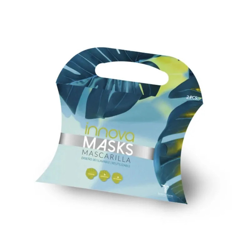 Masque Lavable Réutilisable Noir - Set 2 pièces | Kermatone