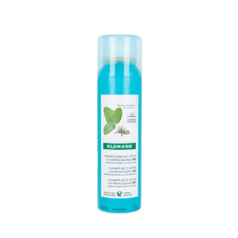 Shampooing Sec Détox à la Menthe Klorane 150ml - Kermatone