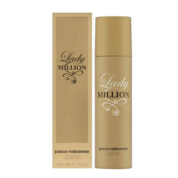 Paco Rabanne Lady Million Déodorant Vaporisateur 150ml - Kermatone