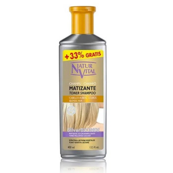 Shampooing Matifiant Blond Argenté Naturvital - Kermatone