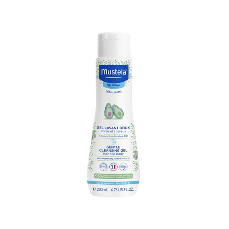 Mustela Gel Lavant Doux 200ml - Soin Peau Bébé | Kermatone