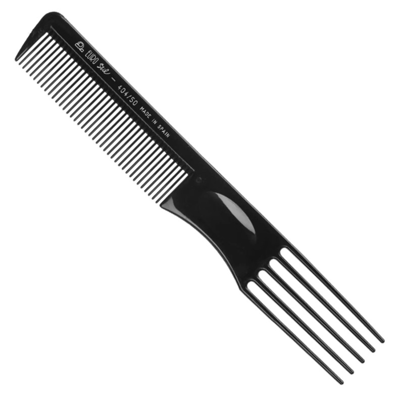 Peigne Eurostil Ahuecador Noir - Coiffure parfaite Kermatone