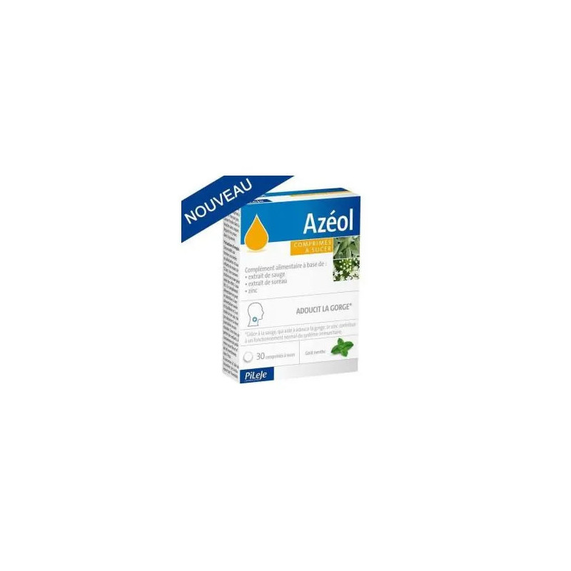 Soulagez votre gorge avec Azéol Throat 30 comprimés - Kermatone