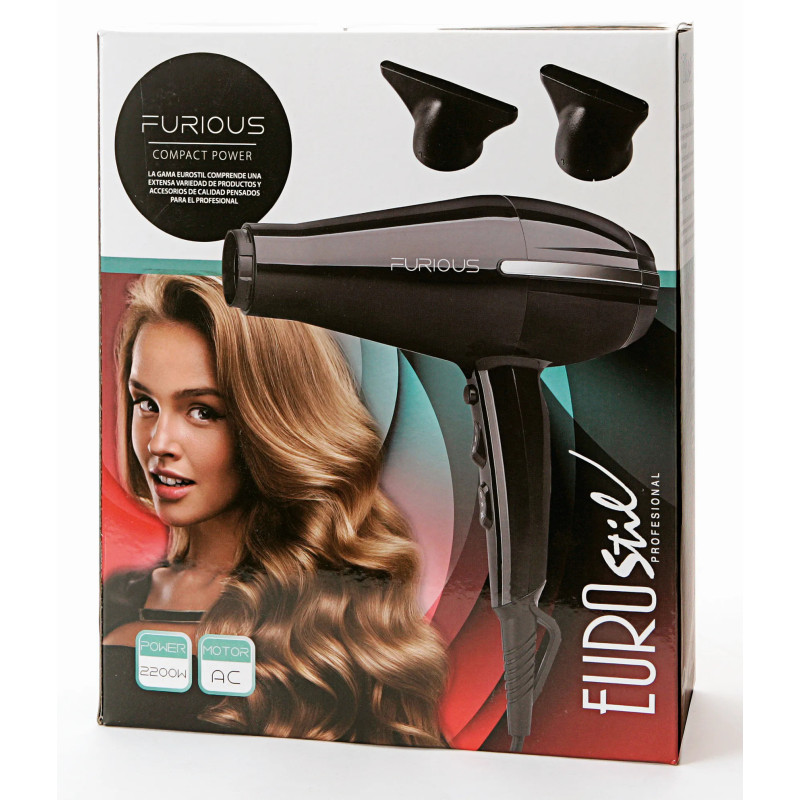 Achetez le Sèche-Cheveux Eurostil Furius Compact 2200W - Kermatone