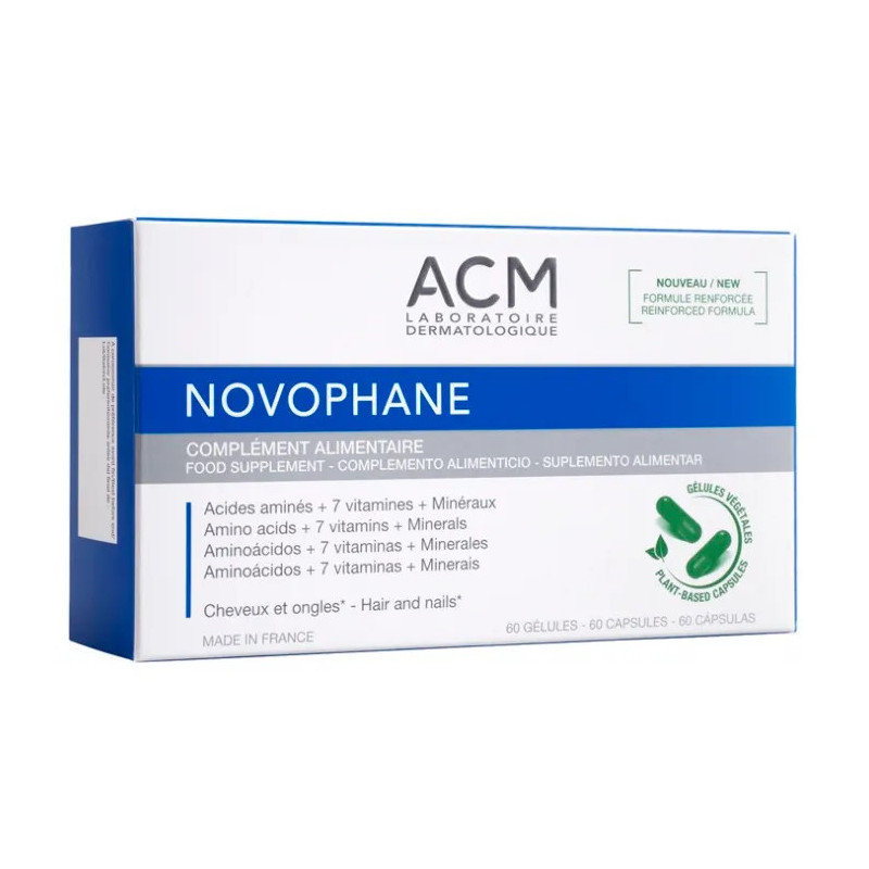 ACM Novophane 60 Capsules - Renforcez Vos Cheveux avec Kermatone