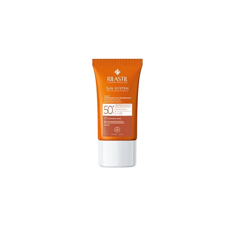Rilastil Sun System Colour Emulsion SPF50+ - Protection & Éclat | Kermatone