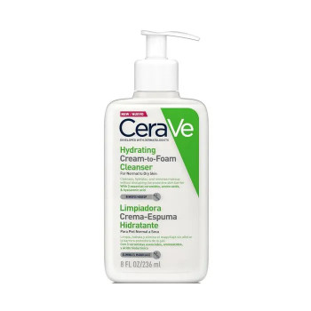 CeraVe Nettoyant Crème Mousse 236ml - Douceur & Hydratation | Kermatone